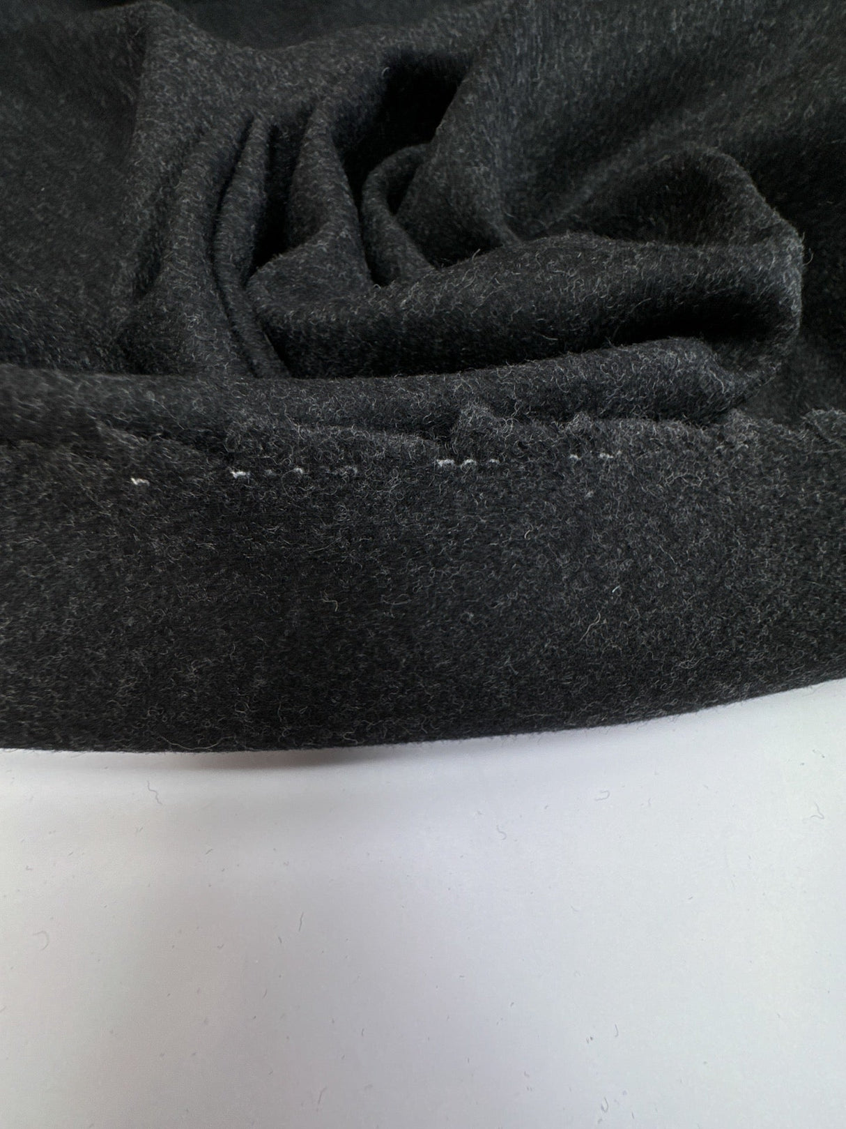 Wool Tweed Melange Gray Black