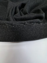 Wool Tweed Melange Gray Black
