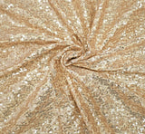 Cocktail Sequin Spandex Table Cover 30x42 Champagne