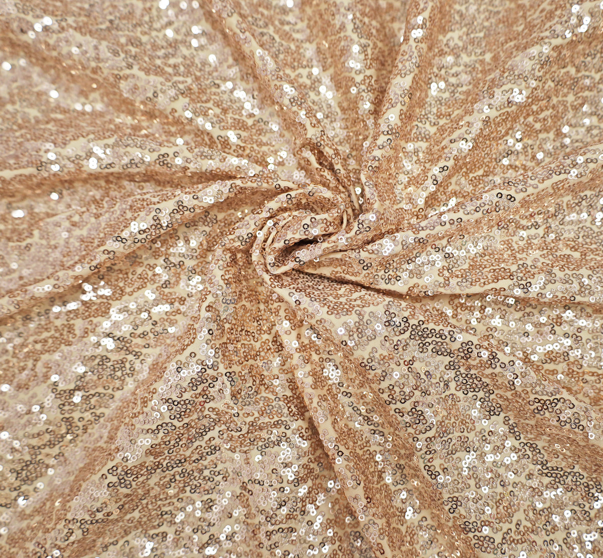 Cocktail Sequin Spandex Table Cover Champagne