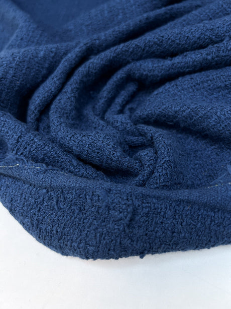 Cotton Bouclé Tweed Blue