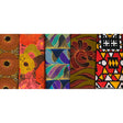 Layer Cakes African Print Designs Ankara Cotton Fabric - Assorted Patterns, 10" Squares (10 Squares)