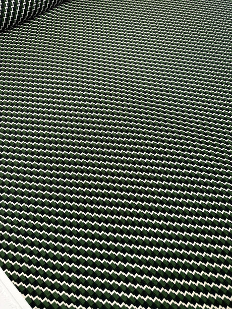 Viscose Crepe Printed Green Black