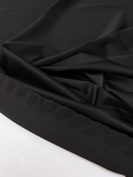 Viscose Knit Moiré Black
