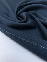 Blue Wool Polyester Twill