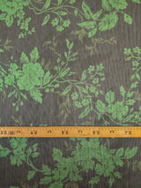 Polyester Chiffon Printed Green Black