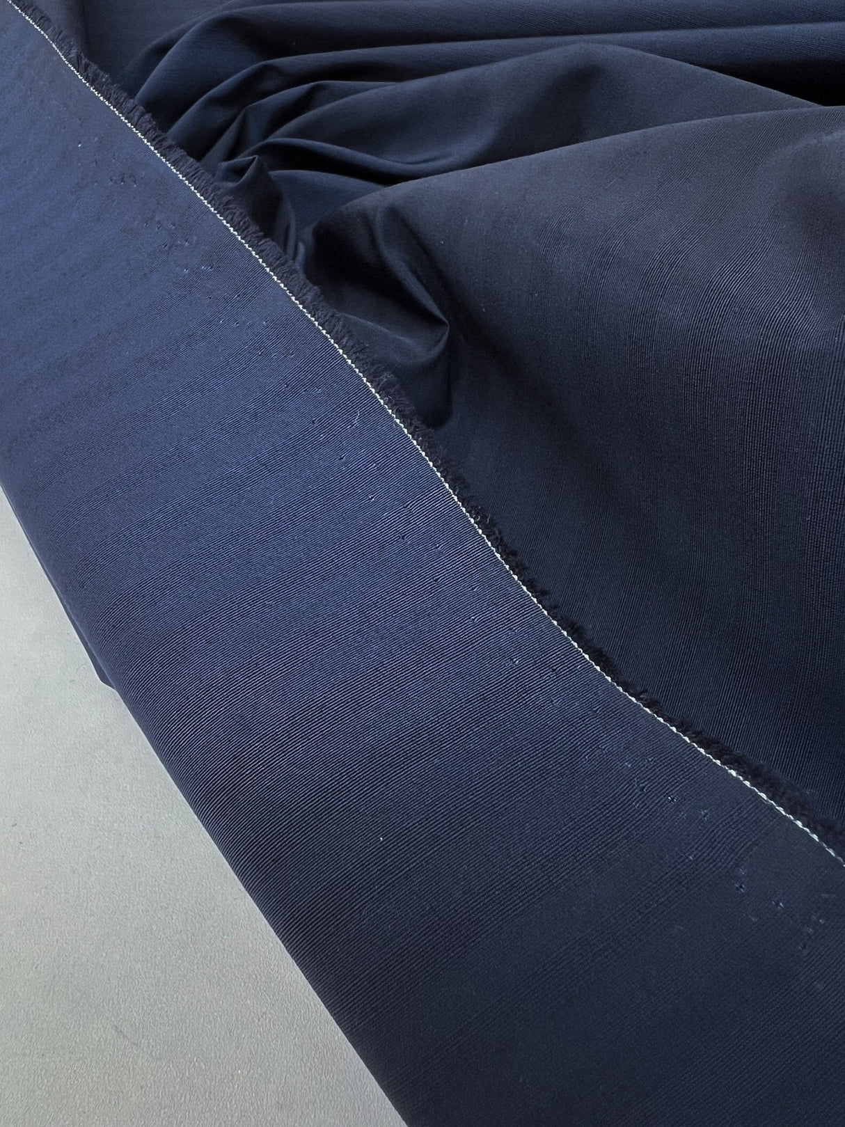 Blue Viscose Blend Jacquard