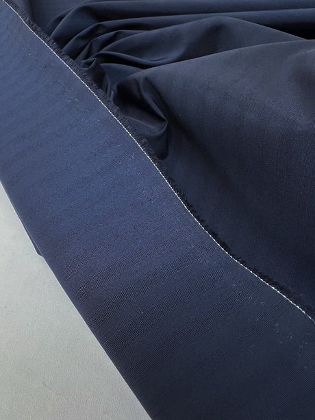 Blue Viscose Blend Jacquard