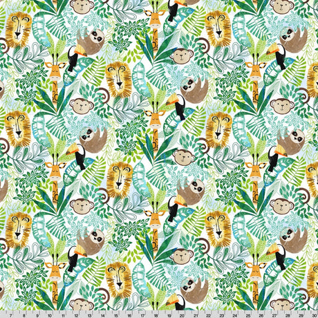 Minky Fabric Cloud Cuddle Multi Jungle Boogie 58/60"