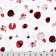 Minky Plush Fabric Cloud Cuddle Scarlet Lucky Lady Bug 58/60