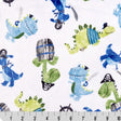 Cuddle Fabric Multi Piratesaurus 58/60"