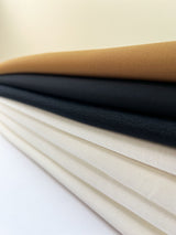 Viscose Polyamide Knitted Stretch Fabric White Brown