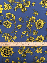 Silk Crepe Floral Printed Fabric