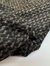 Wool Knit Abstract Shades Gray Brown Blue
