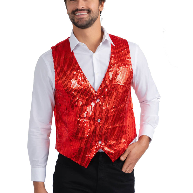 Red Sequined Vest Costume