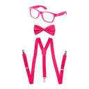Kids Neon Suspender, Bowtie Accessory Set