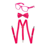 Kids Neon Suspender, Bowtie Accessory Set