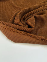 Brown Polyester Corduroy