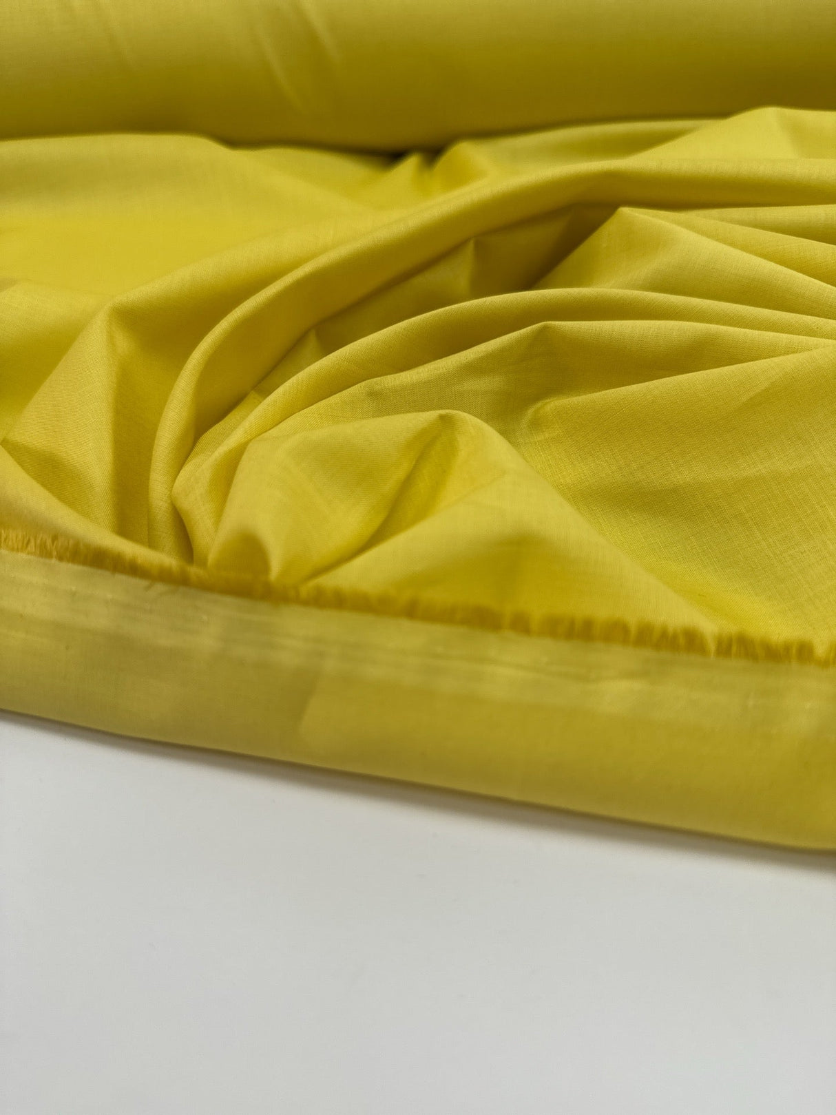 Italian Yellow Viscose Plain Woven