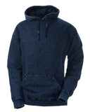 Sudadera unisex para adultos con capucha y teñido anudado mineral