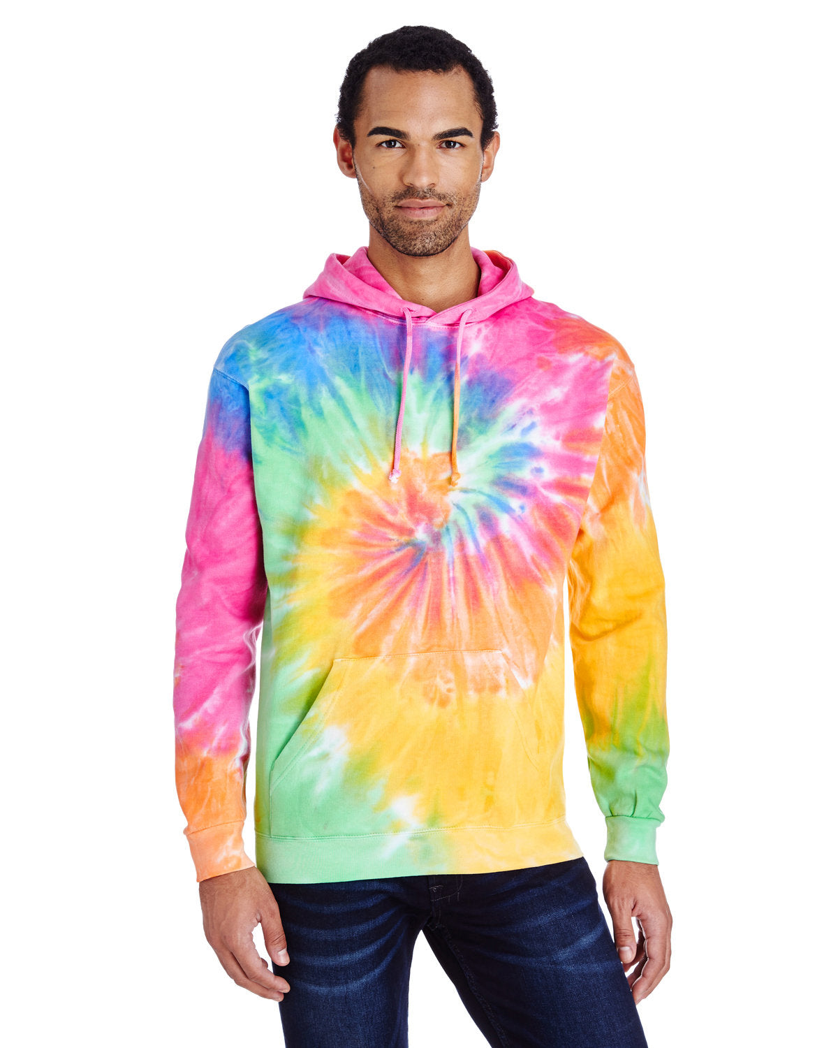 Adult Tie-Dyed Pullover Hooded Sweatshirt