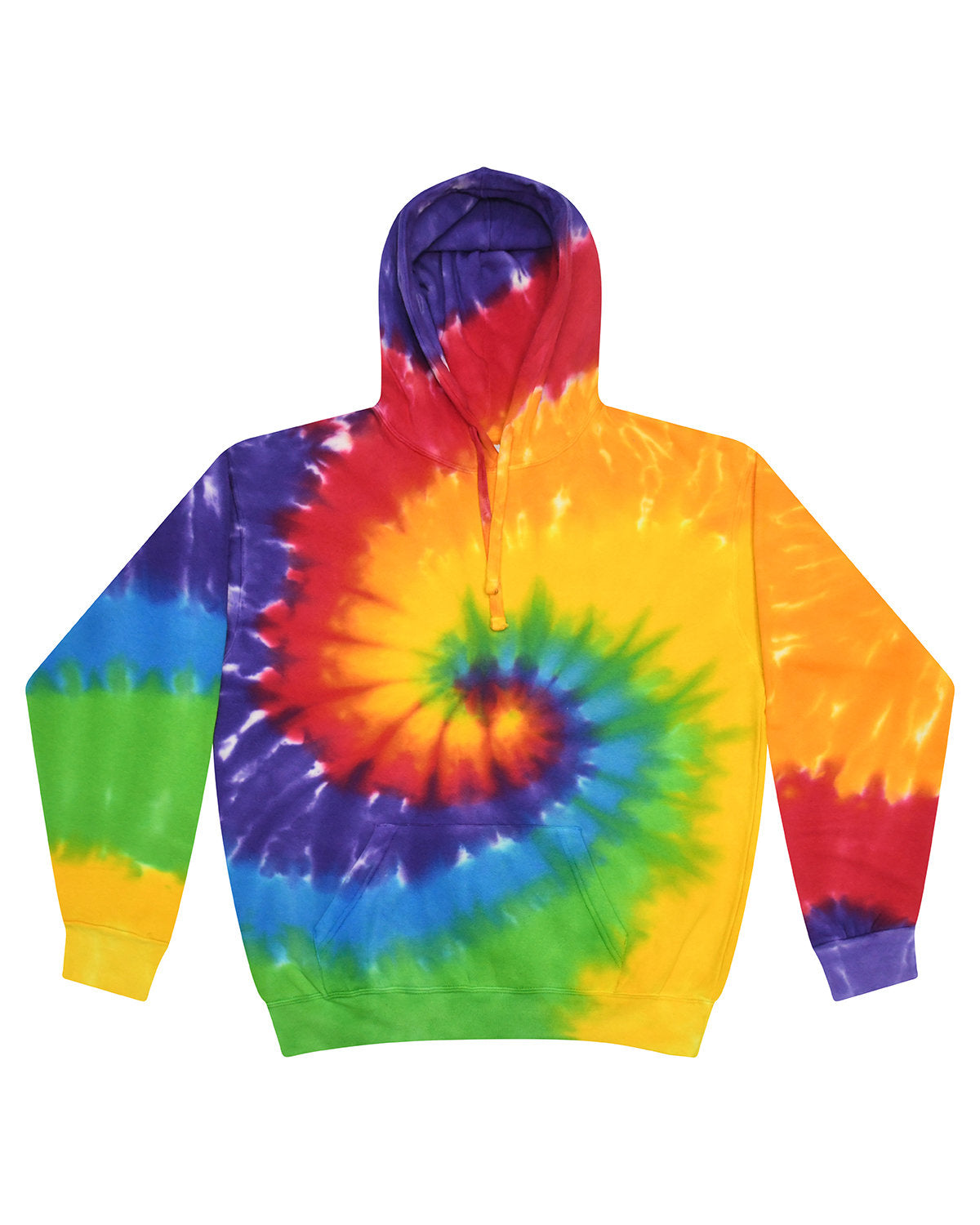 Adult Tie-Dyed Pullover Hooded Sweatshirt