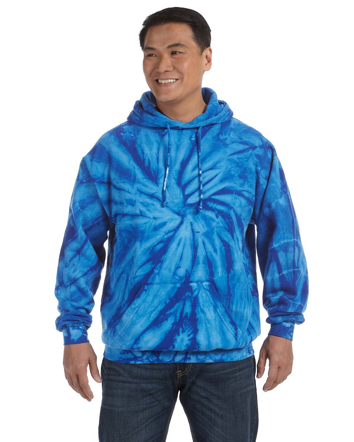 Adult Tie-Dyed Pullover Hooded Sweatshirt