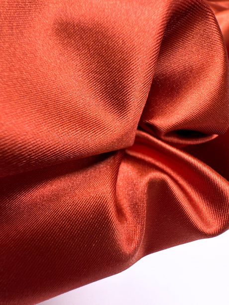 Orange Polyamide Elastane Knitted Fabric