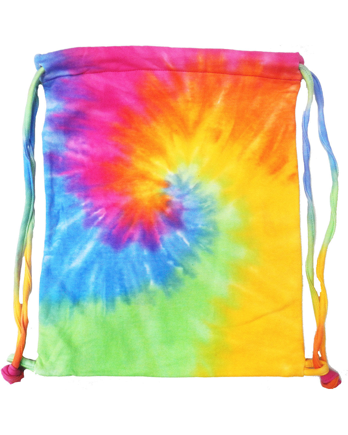 Swirl Tie-Dyed Drawstring Bag