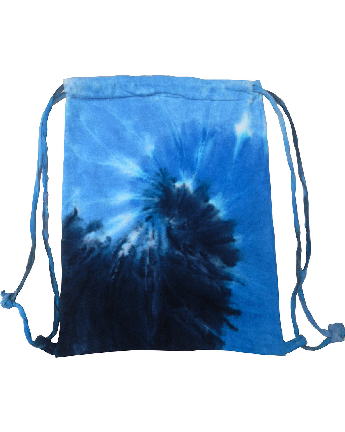 Swirl Tie-Dyed Drawstring Bag