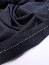 Wool Blend Woven Striped Blue Suiting