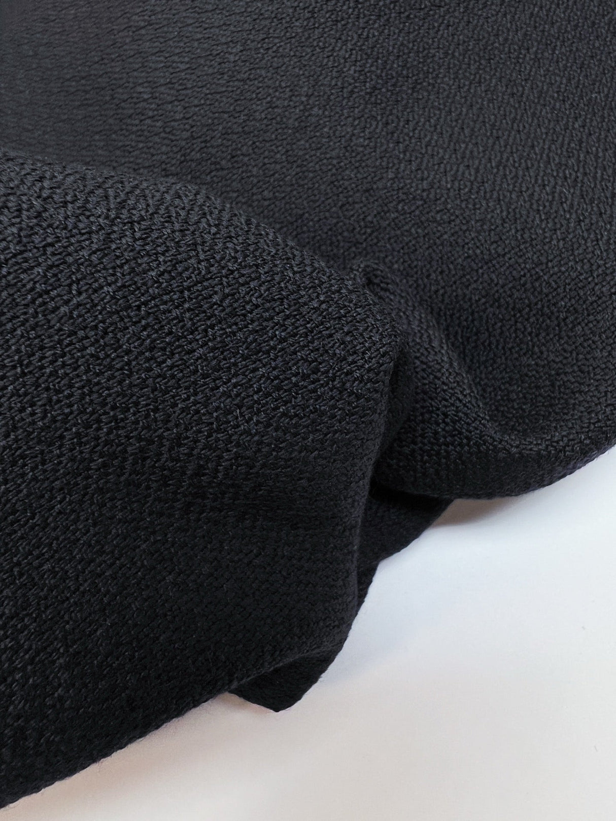 Blue Wool Basket Weave Fabric