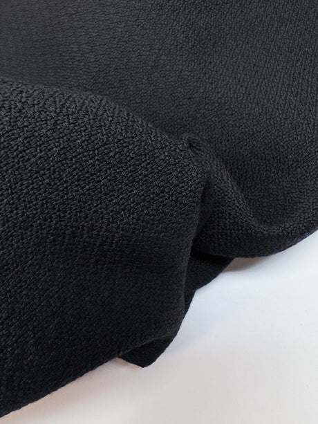 Blue Wool Basket Weave Fabric