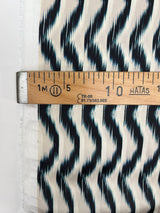 Polyester Sateen Printed Beige Blue