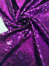 Italian Polyester Woven Sequined Black Pink