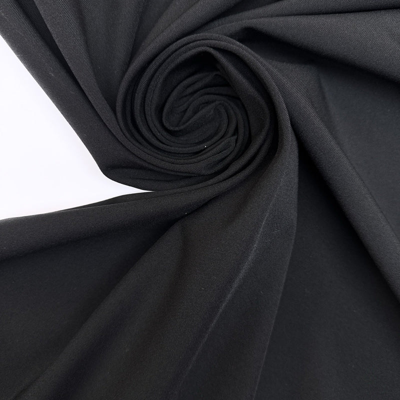 Black Polyamide Elastane Twill