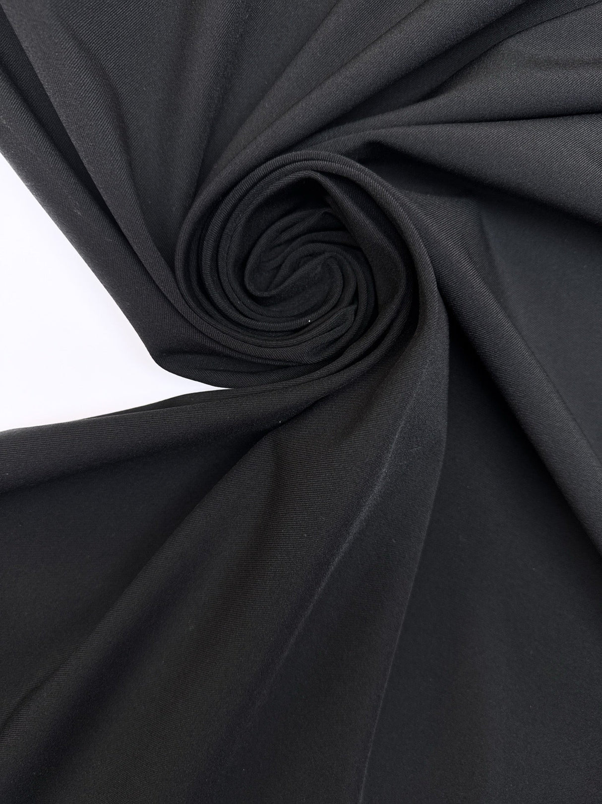 Black Polyamide Elastane Twill