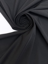 Black Polyamide Elastane Twill