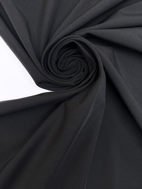 Black Polyamide Elastane Twill