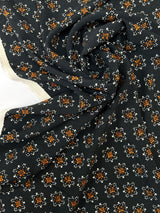 Viscose Crepe Printed Brown Fabric