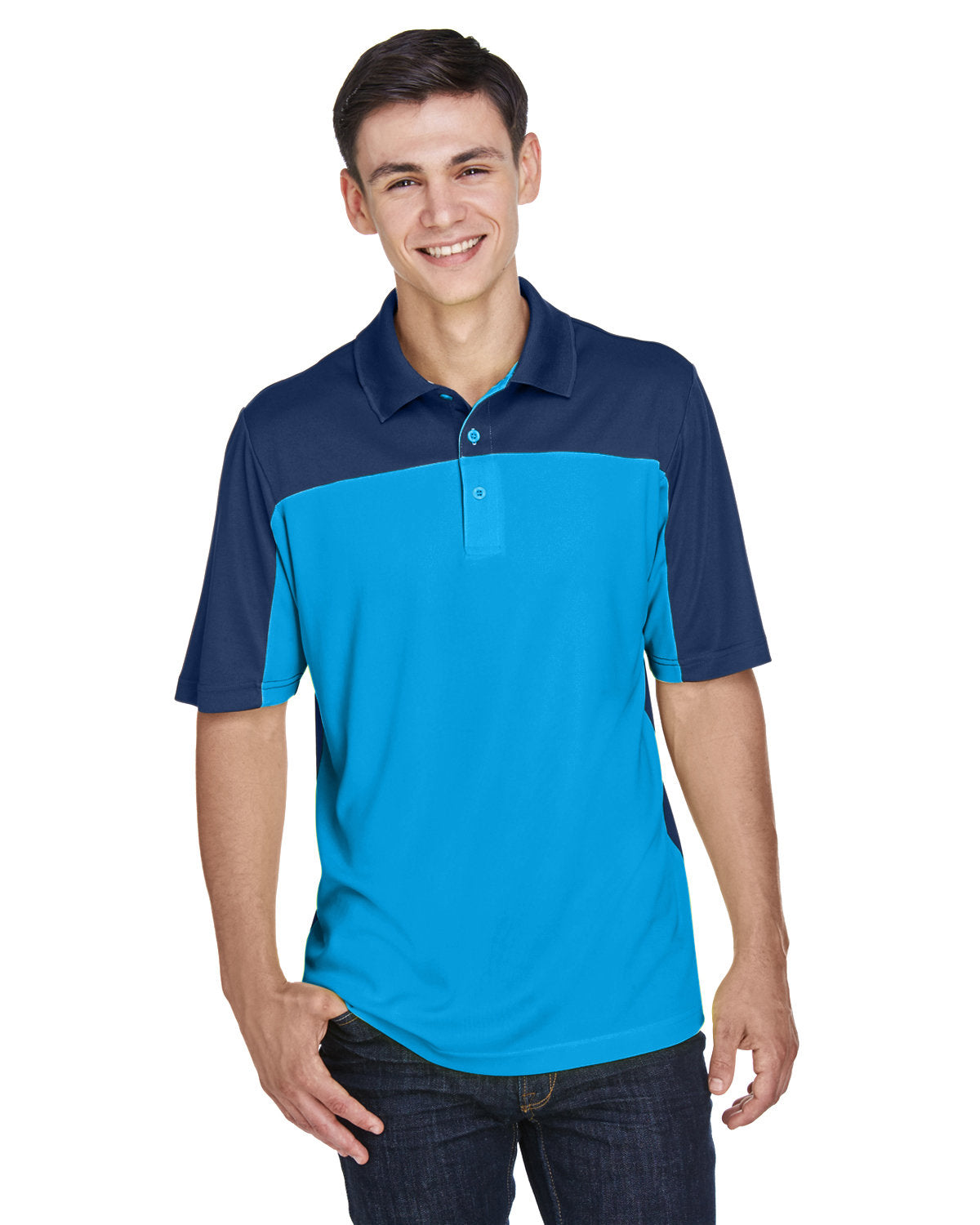 Men's Balance Colorblock Performance Piqué Polo