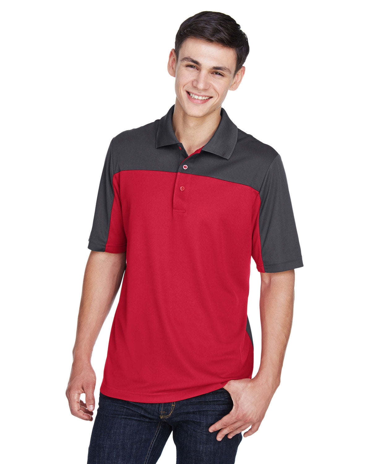 Men's Balance Colorblock Performance Piqué Polo