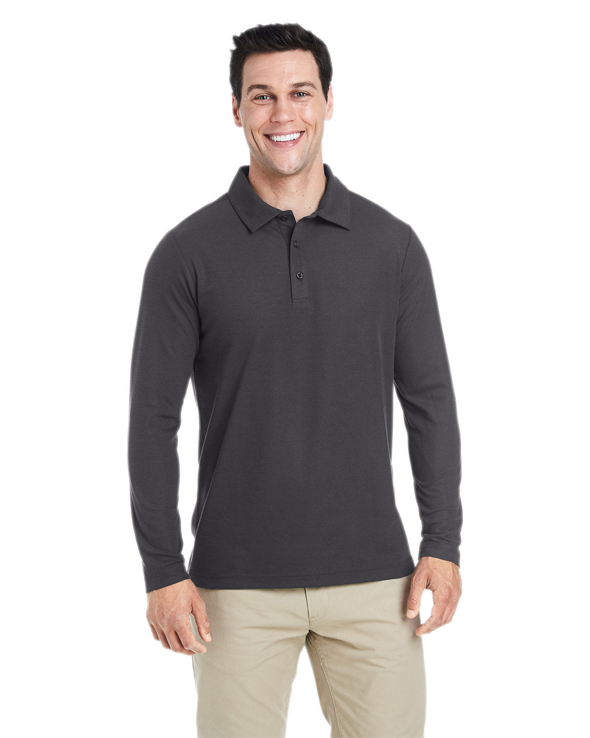 Men's Fusion ChromaSoft™ Long-Sleeve Pique Polo