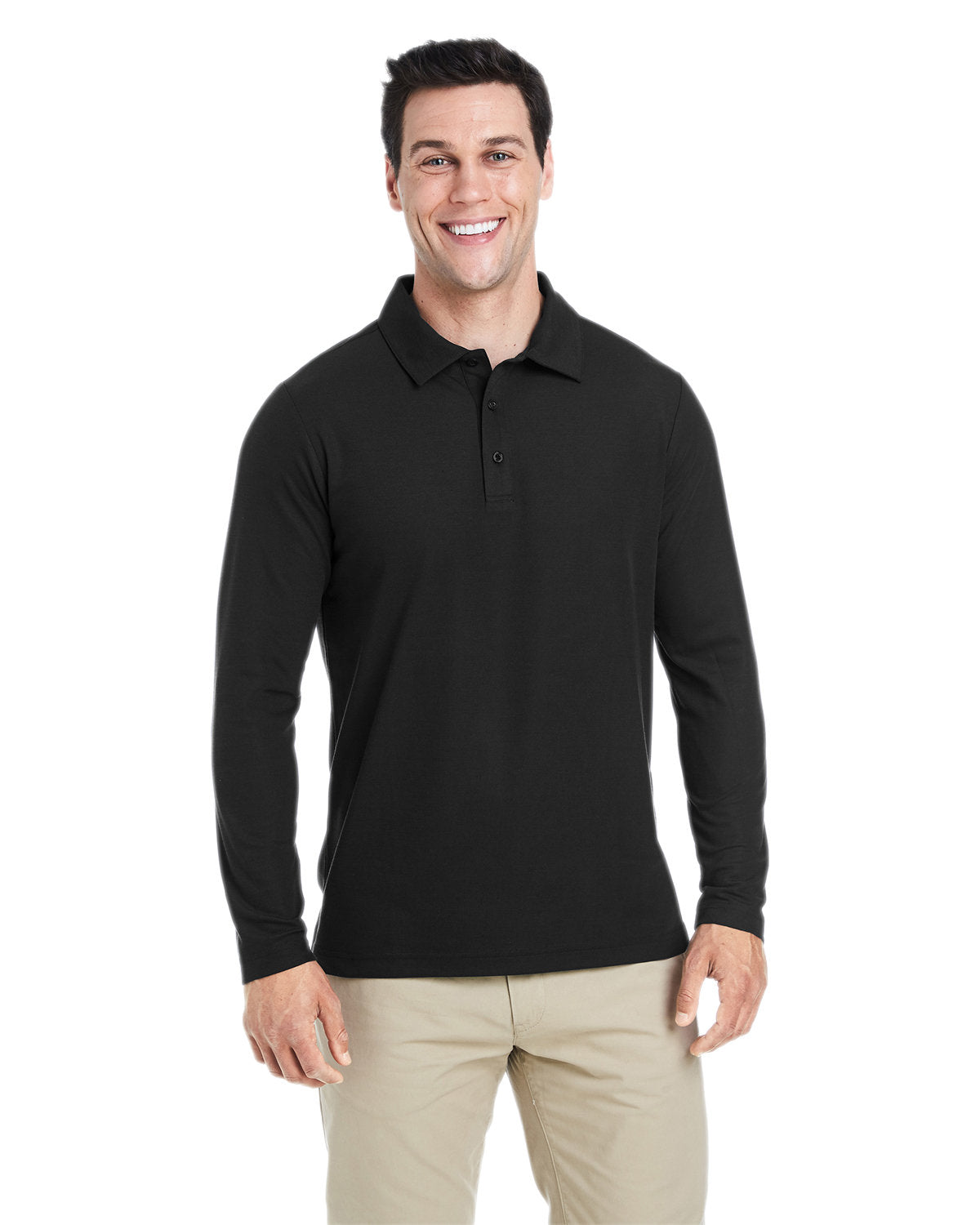 Men's Fusion ChromaSoft™ Long-Sleeve Pique Polo