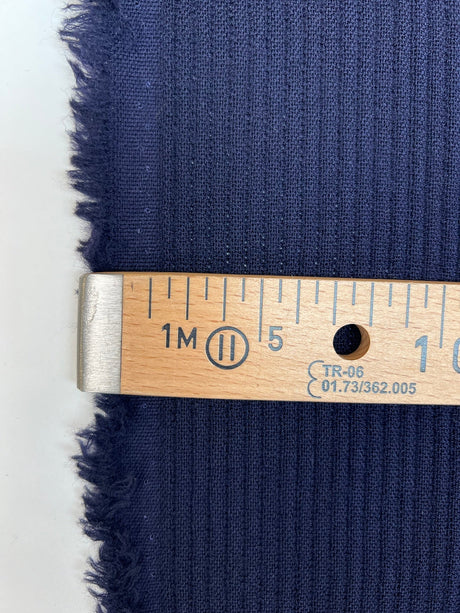 Wool Tweed Blue Striped Suiting