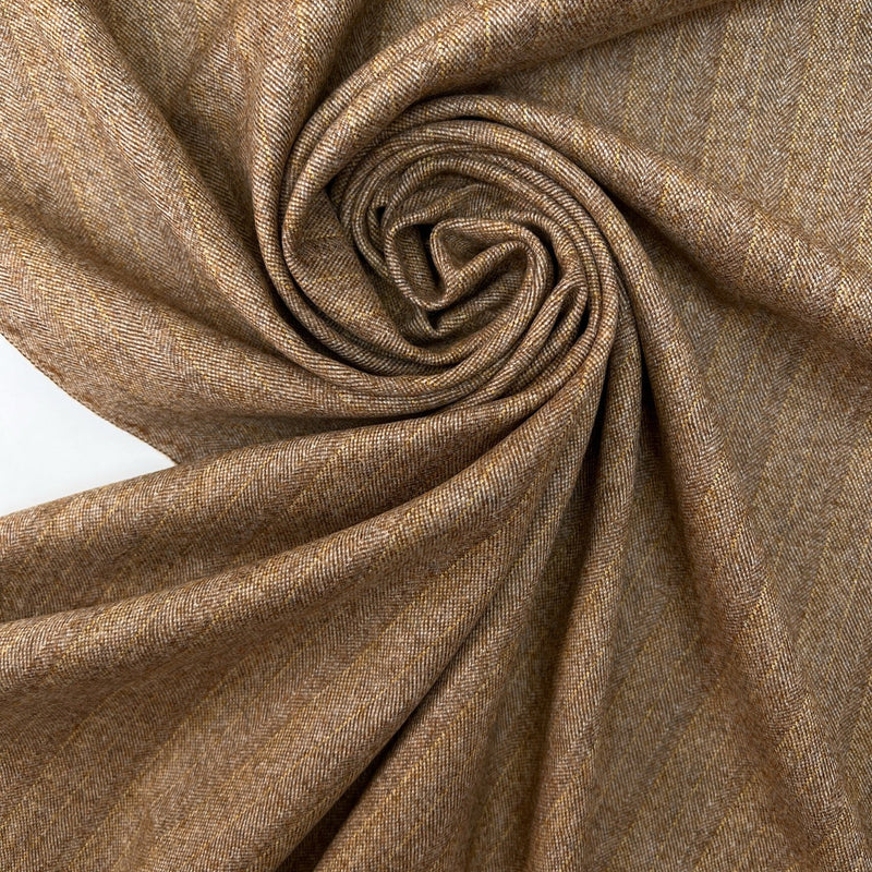 Wool Tweed Brown Beige