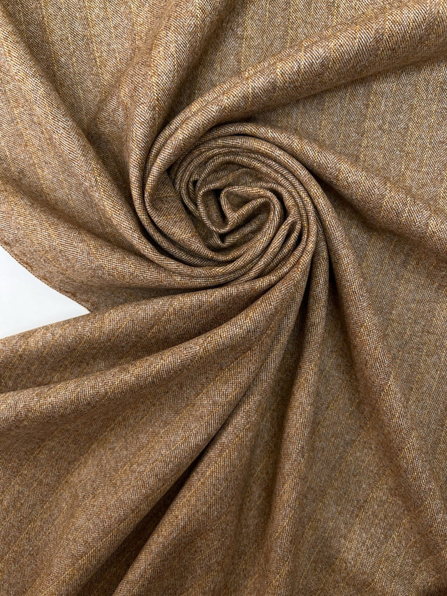 Wool Tweed Brown Beige