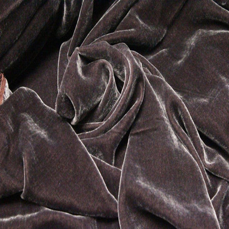 Silk Rayon Velvet Fabric - 80 Percent Rayon 20 Percent Silk, Velvet, 45" Width, 180 GSM (1 Yard)