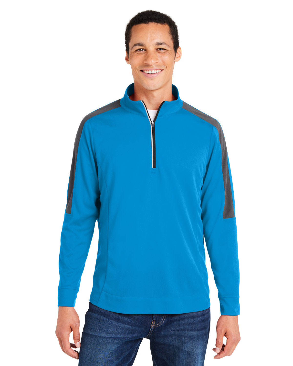 Men's Market Snag Protect Mesh Colorblock Quarter-Zip