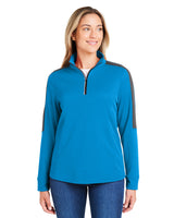 Ladies' Market Snag Protect Mesh Colorblock Quarter-Zip